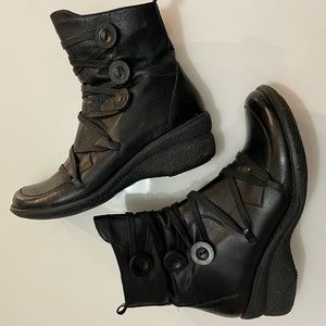 Miz Mooz Black Boots Size 9